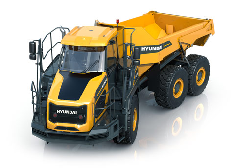 Studio-afbeelding Hyundai HA30A knikdumper