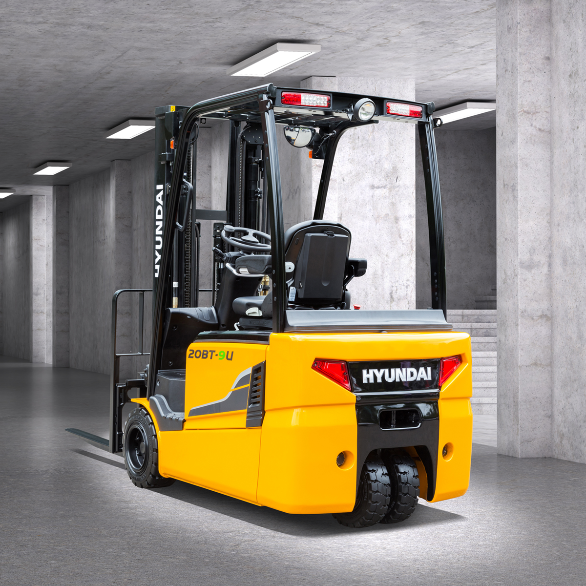 Hyundai-3-Rad-Elektro-Gabelstapler 20bt-9u in Lager