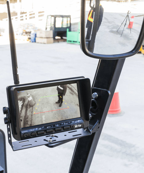 HD Hyundai Electric Forklift Cab Digital Display Rear View Camera